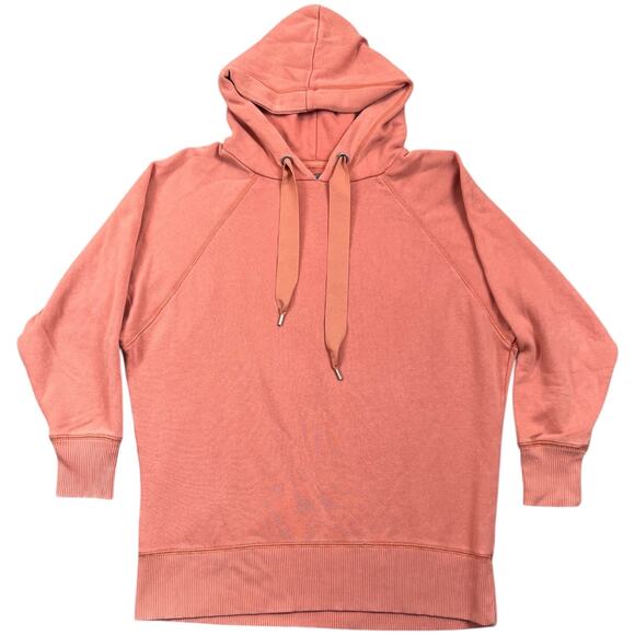 aerie Tops - Aerie Pullover Hoodie XS Tall Peach Raglan Sleeve Fleece Sweatshirt